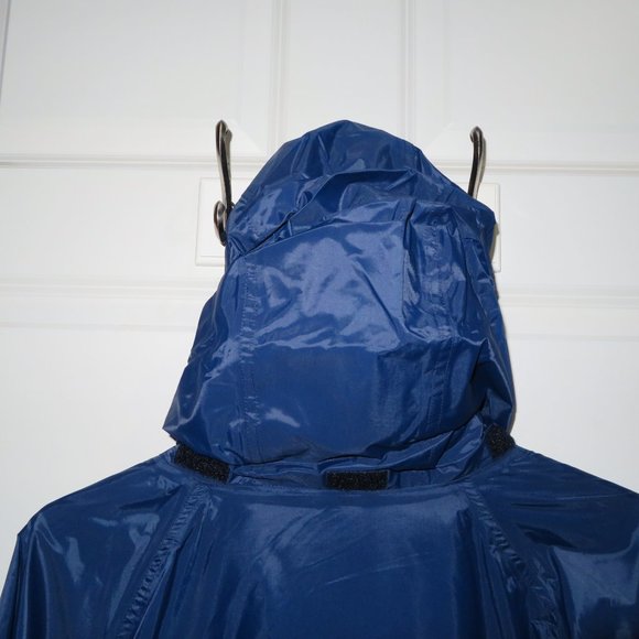 90s/2000s Helly Hansen Helly-Tech Packable Rain Jacket Green Blue XL - Picture 9 of 10
